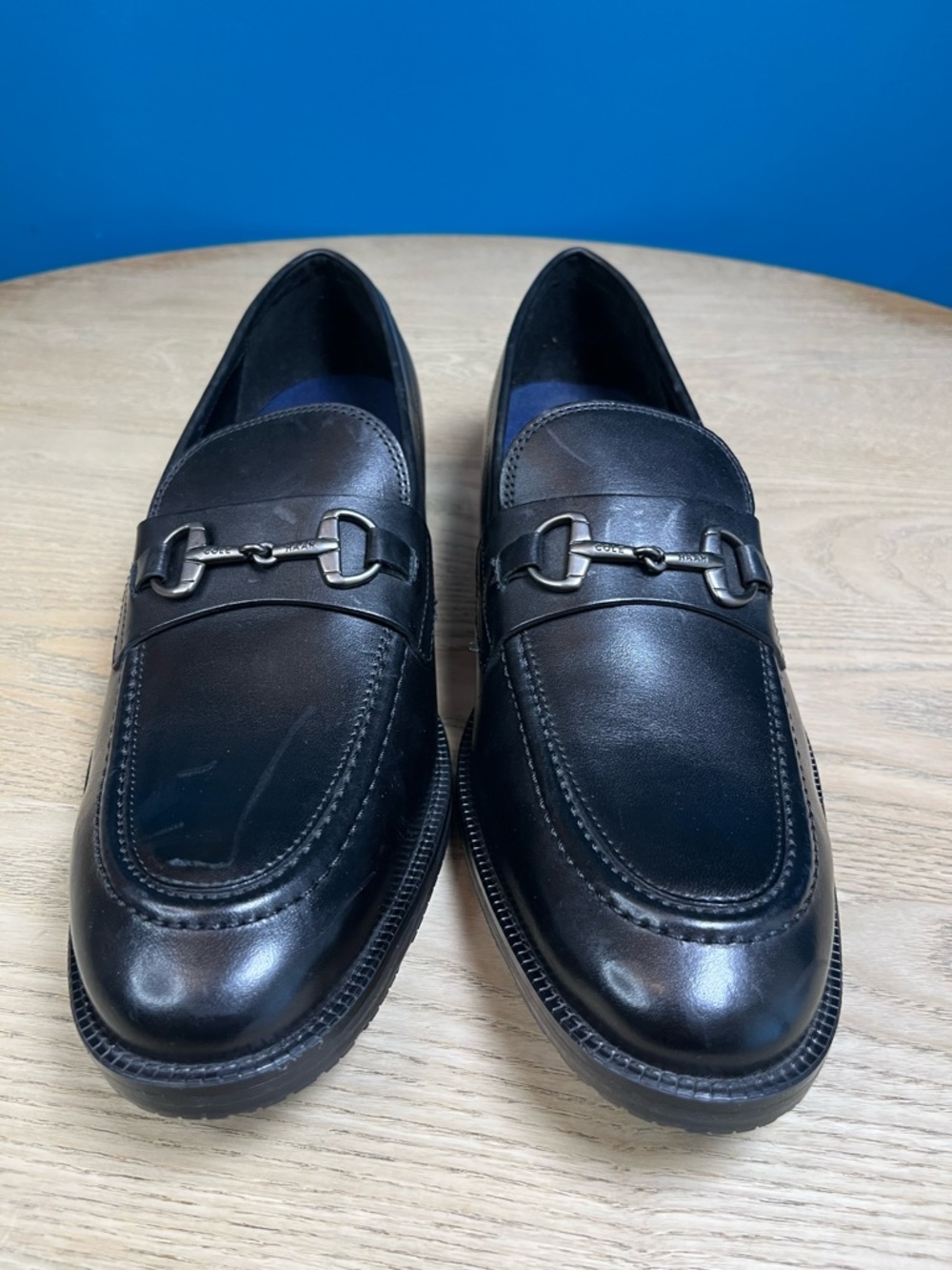 Cole Haan Men’s Modern Essentials Bit Loafer Black Leather Dress Shoe Size 10 - Picture 2 of 9